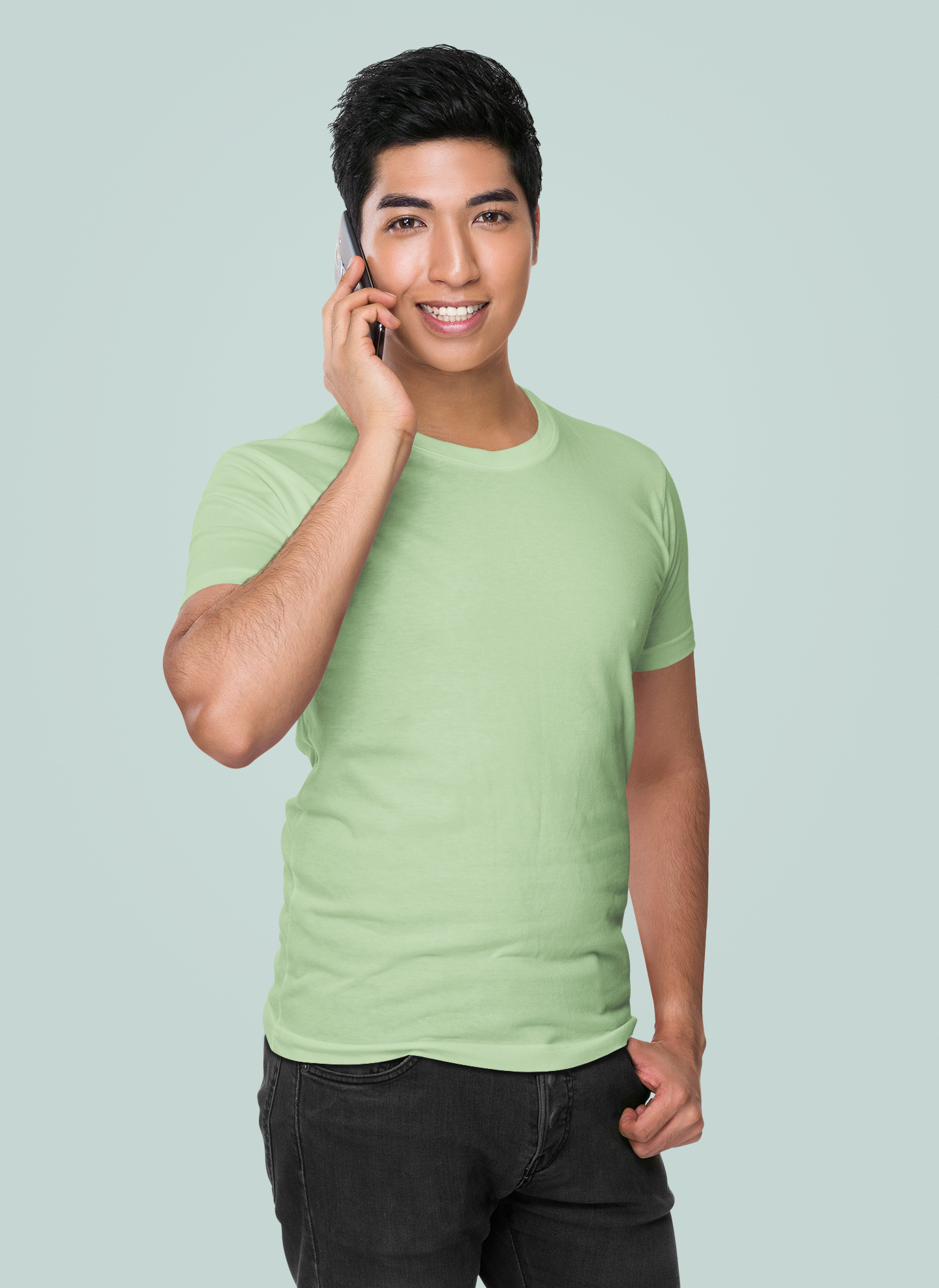 Kiwi Green Premium 160 GSM Unisex Round Neck