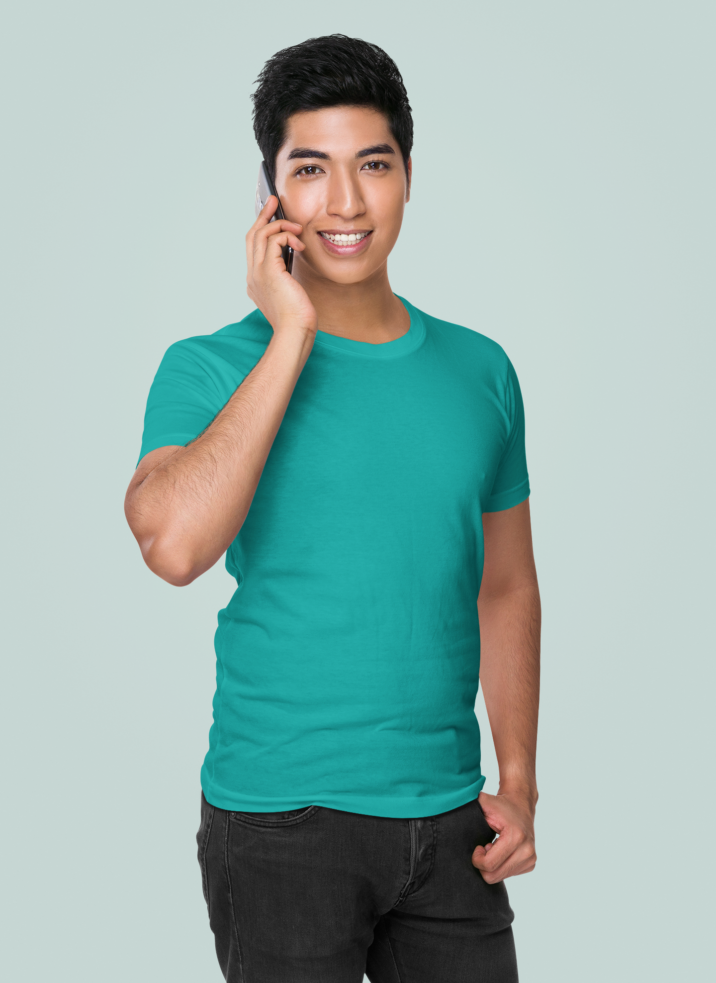 Teal Premium 160 GSM Unisex Round Neck
