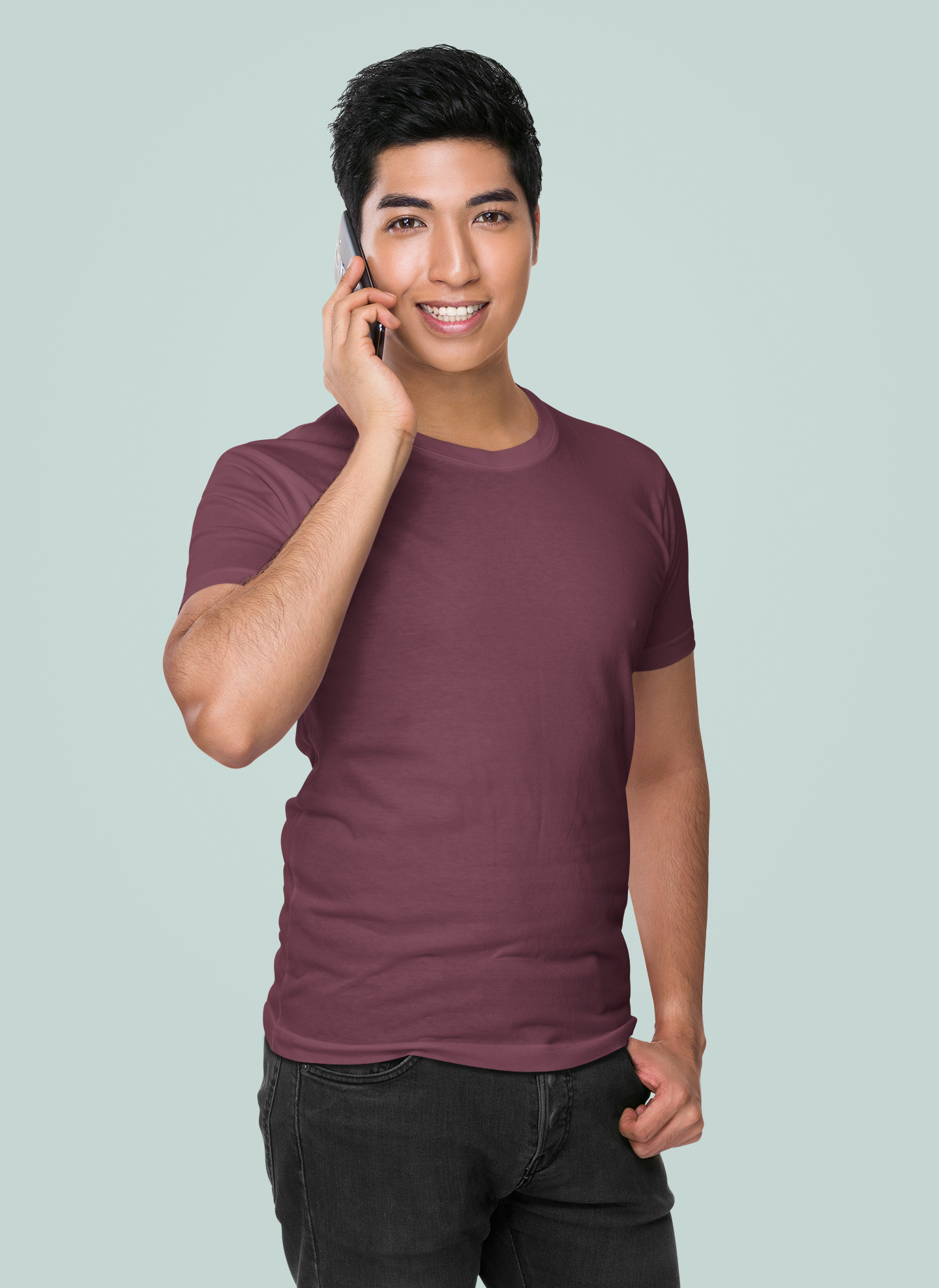 Maroon Premium 160 GSM Unisex Round Neck