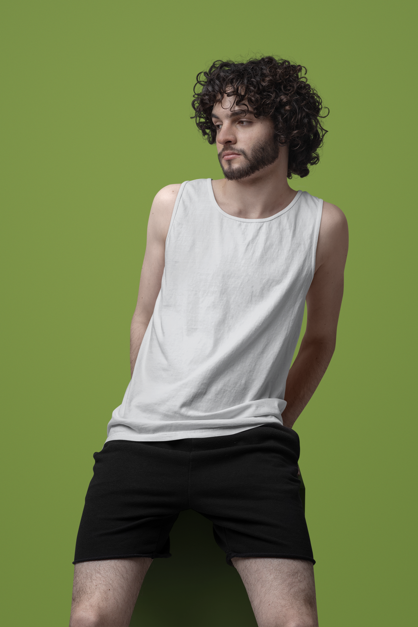 Grey HTR Men Premium 160 Tank Top
