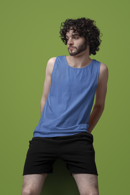 Royal Blue Men Premium 160 Tank Top