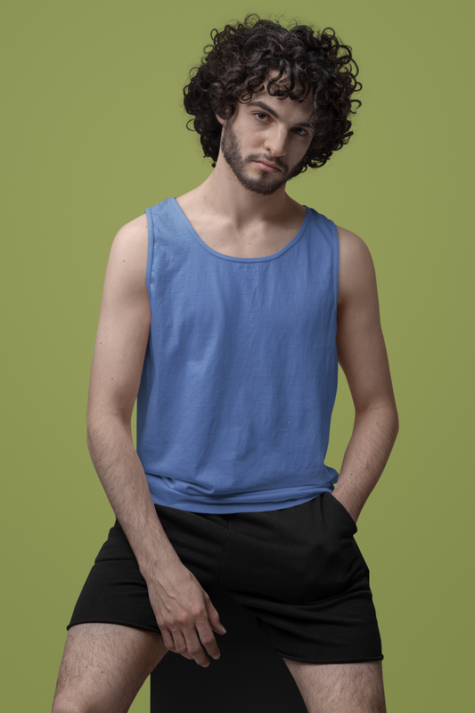 Royal Blue Men Premium 160 Tank Top