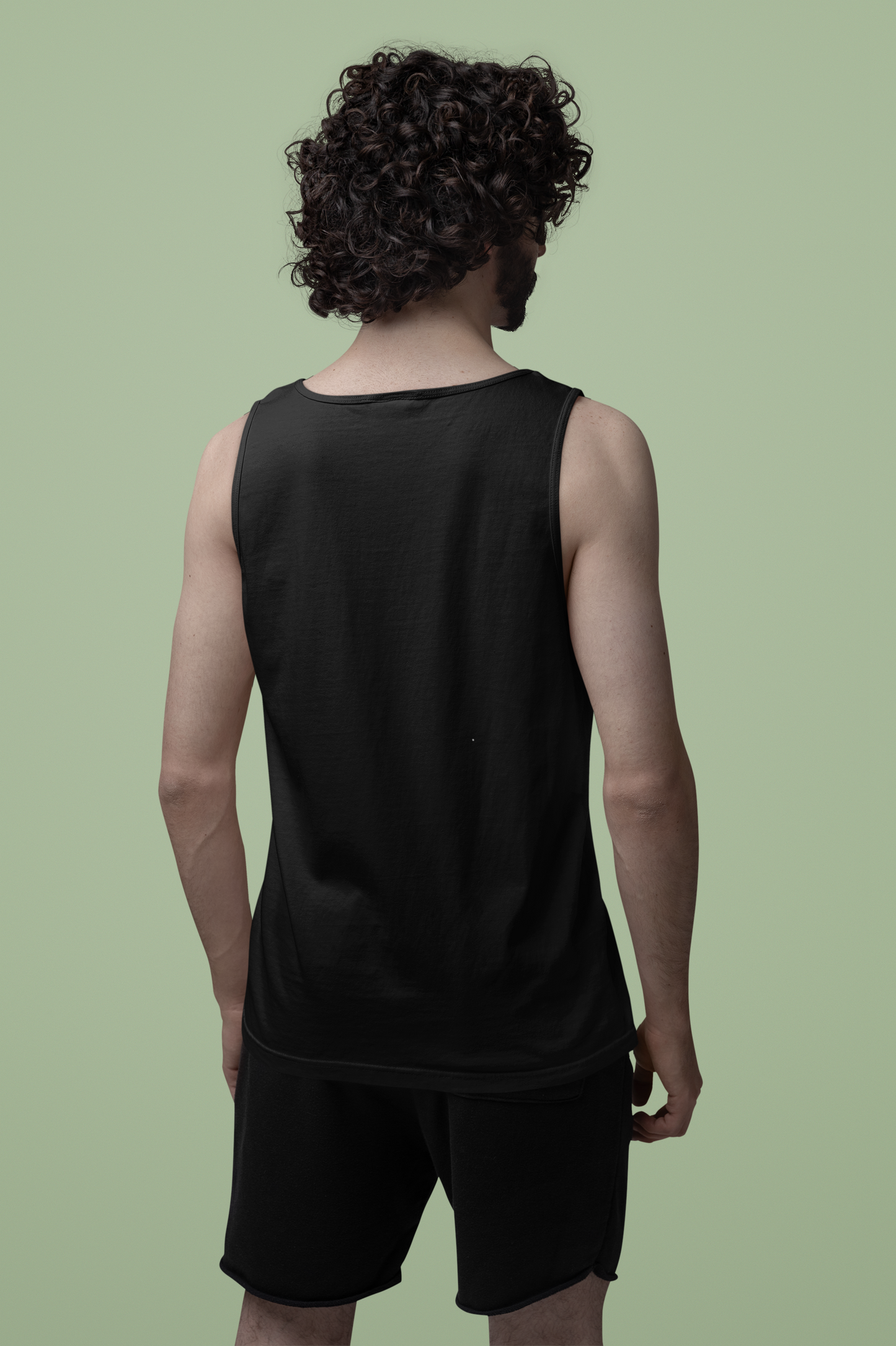Black Men Premium 160 Tank Top