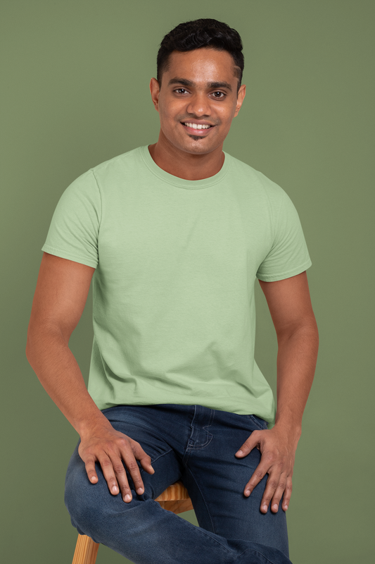 Kiwi Green Platinum 180 GSM Unisex Round Neck