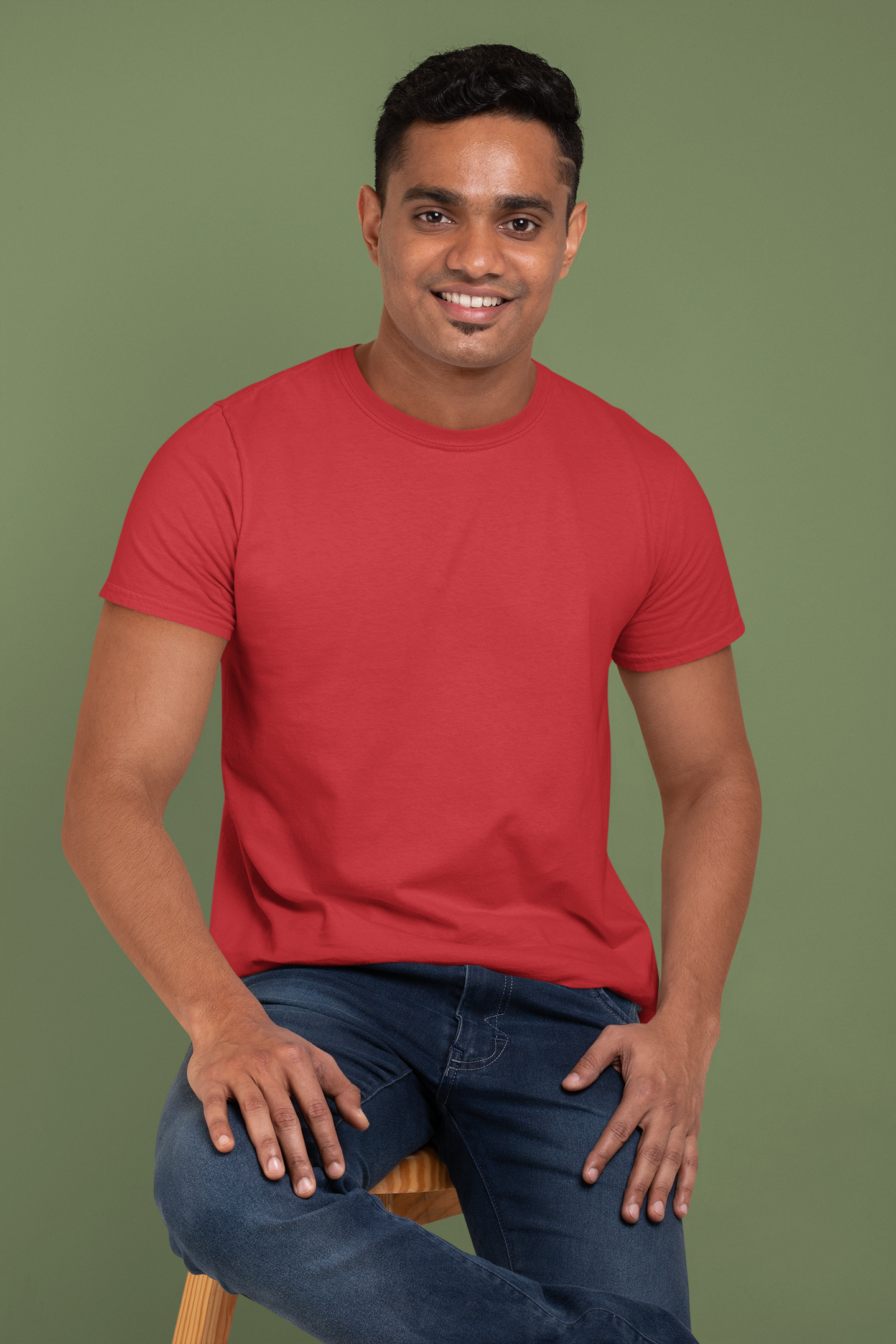 Red Platinum 180 GSM Unisex Round Neck