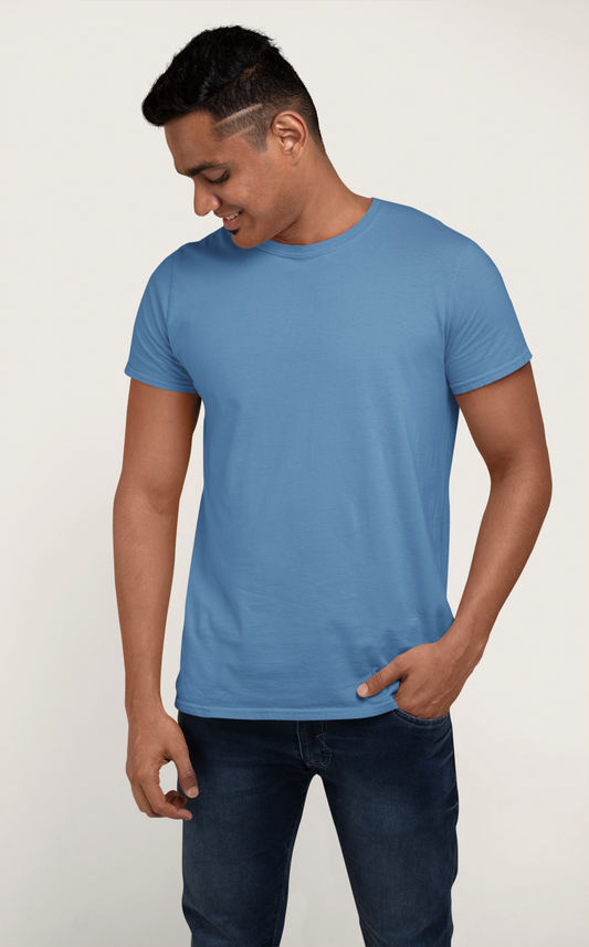 Royal Blue Platinum 180 GSM Unisex Round Neck