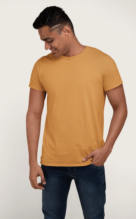 Tangerine Platinum 180 GSM Unisex Round Neck