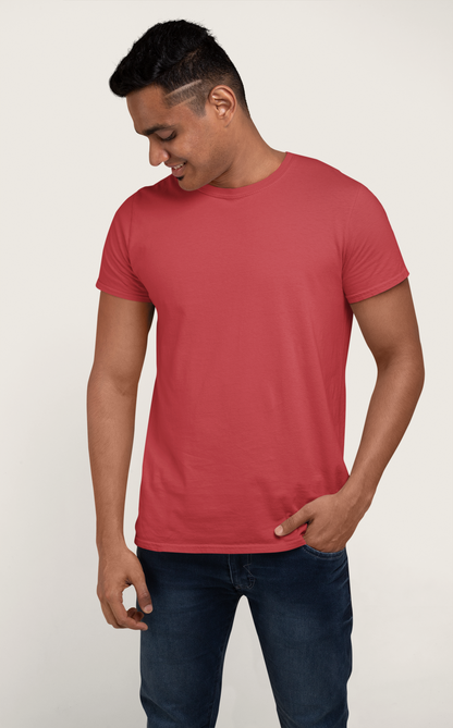 Red Platinum 180 GSM Unisex Round Neck