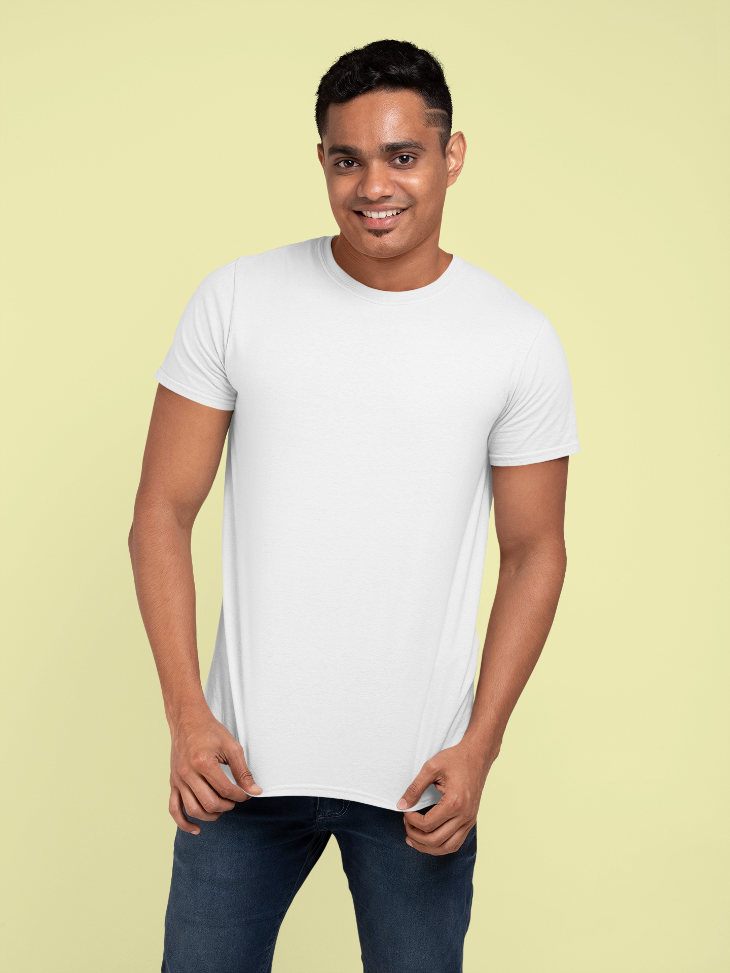 White Platinum 180 GSM Unisex Round Neck