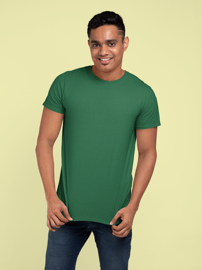 Bottle Green Platinum 180 GSM Unisex Round Neck