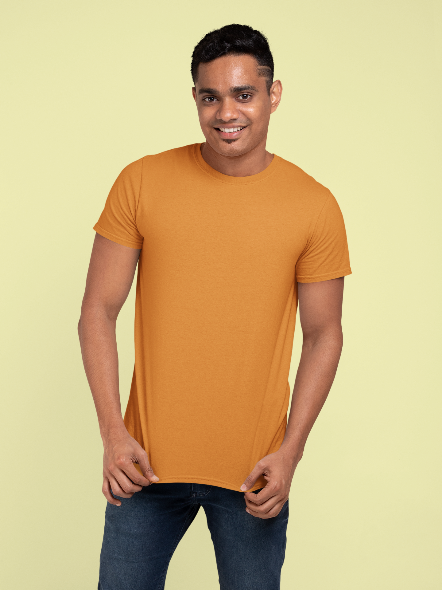 Tangerine Platinum 180 GSM Unisex Round Neck