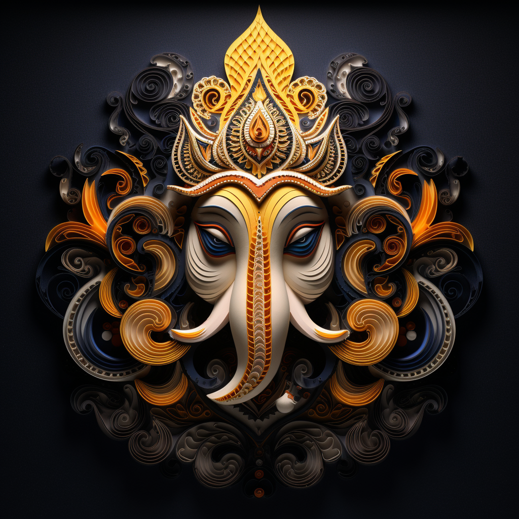 Dyemension: Ganpati Bappa Morya : Modern Mythology Printed T-Shirt