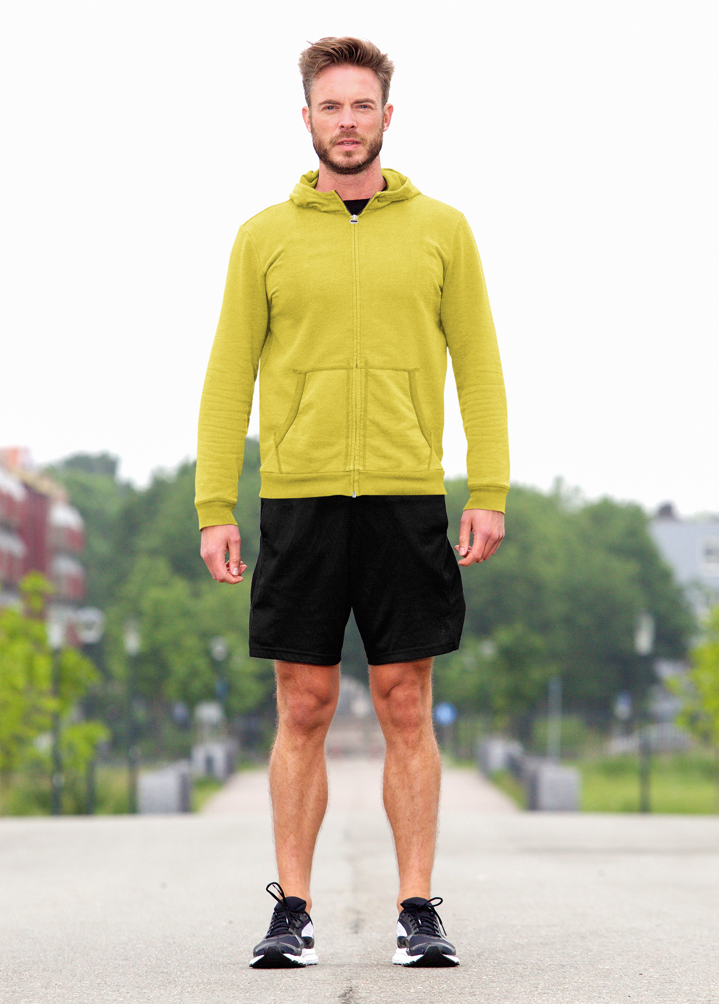 Yellow Snowsoft Unisex Zipper Hoodie