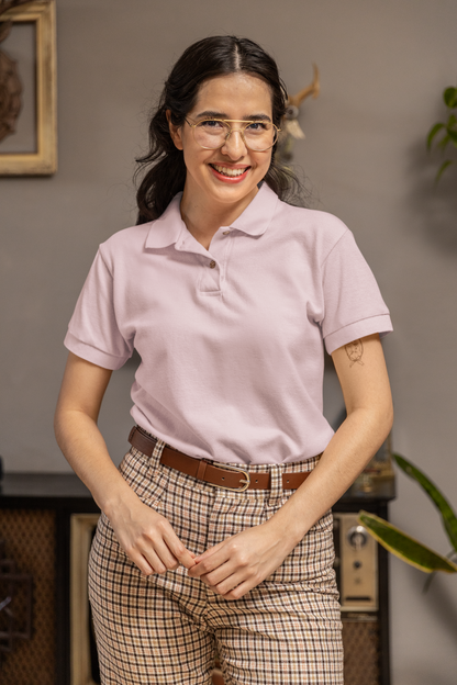 Soft Pink Plus Polo Unisex Polo