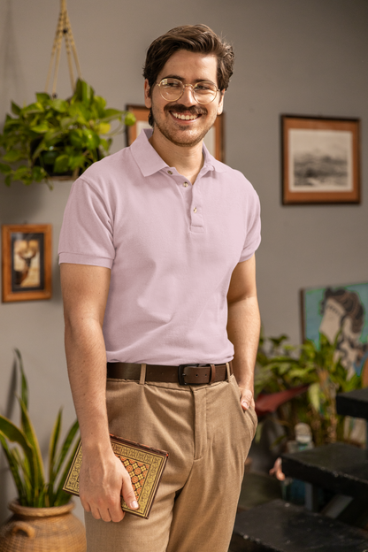 Soft Pink Plus Polo Unisex Polo