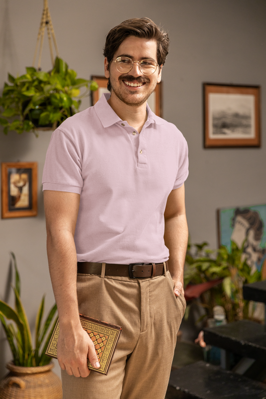 Soft Pink Plus Polo Unisex Polo