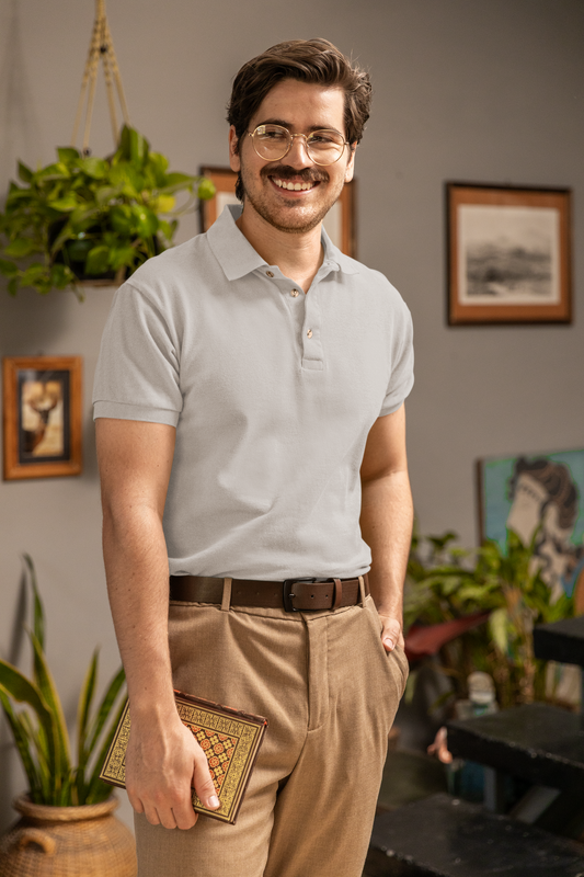 Grey HTR Plus Polo Unisex Polo