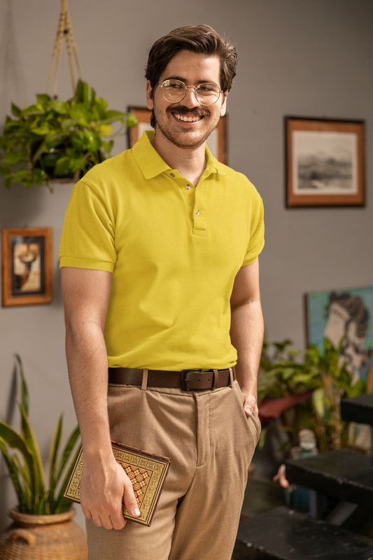 Yellow Plus Polo Unisex Polo
