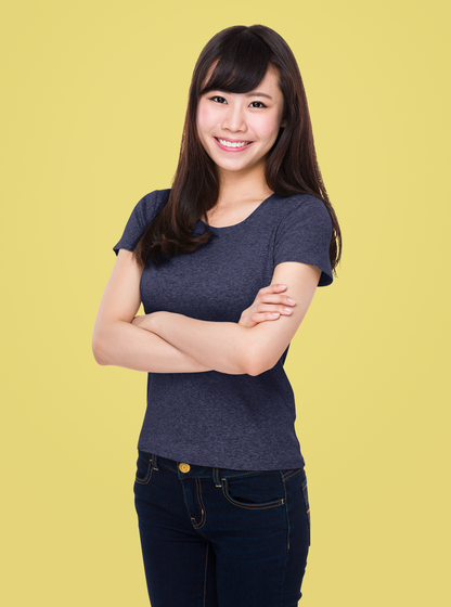 Navy Blue Platinum 180 GSM Unisex Round Neck