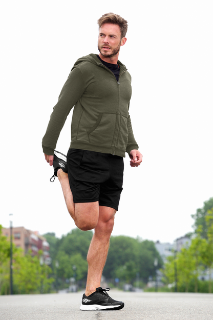 Olive Green Snowsoft Unisex Zipper Hoodie