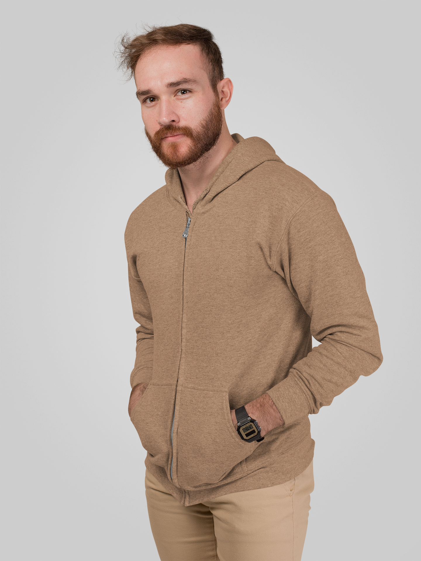 Cafe Snowsoft Unisex Zipper Hoodie