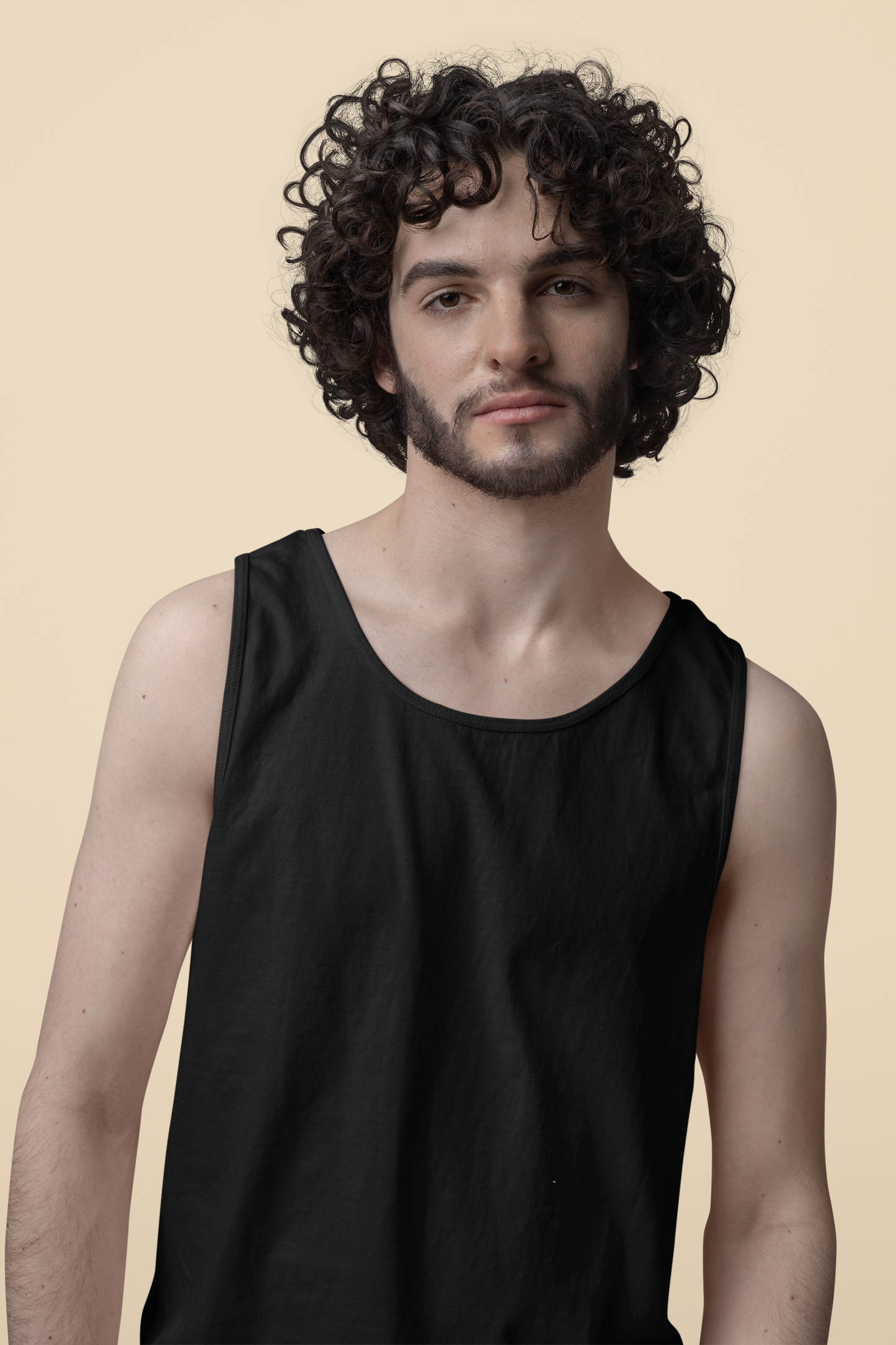 Black Men Premium 160 Tank Top