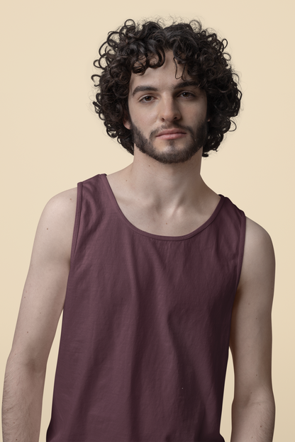 Maroon Men Premium 160 Tank Top