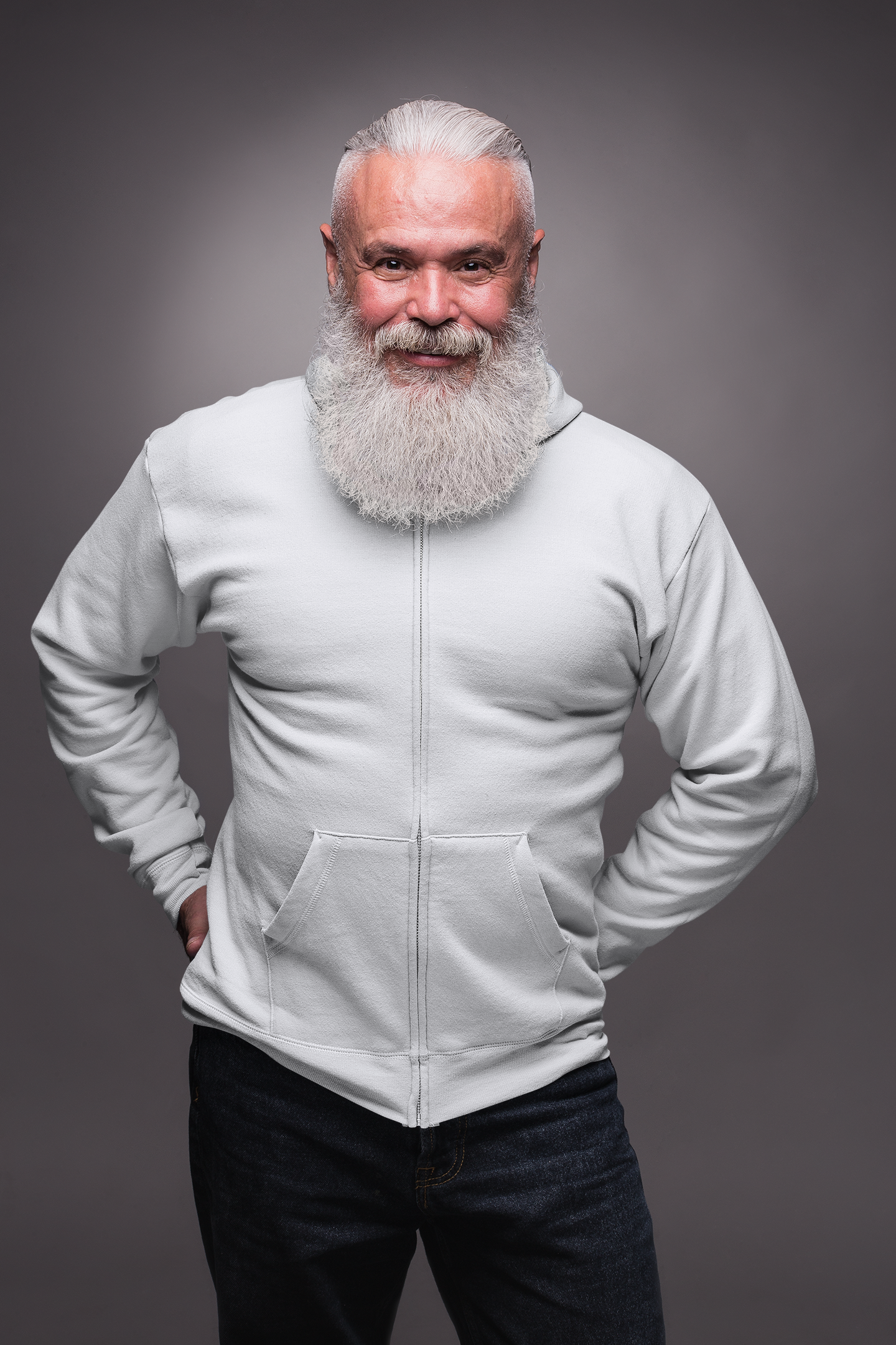 White Snowsoft Unisex Zipper Hoodie