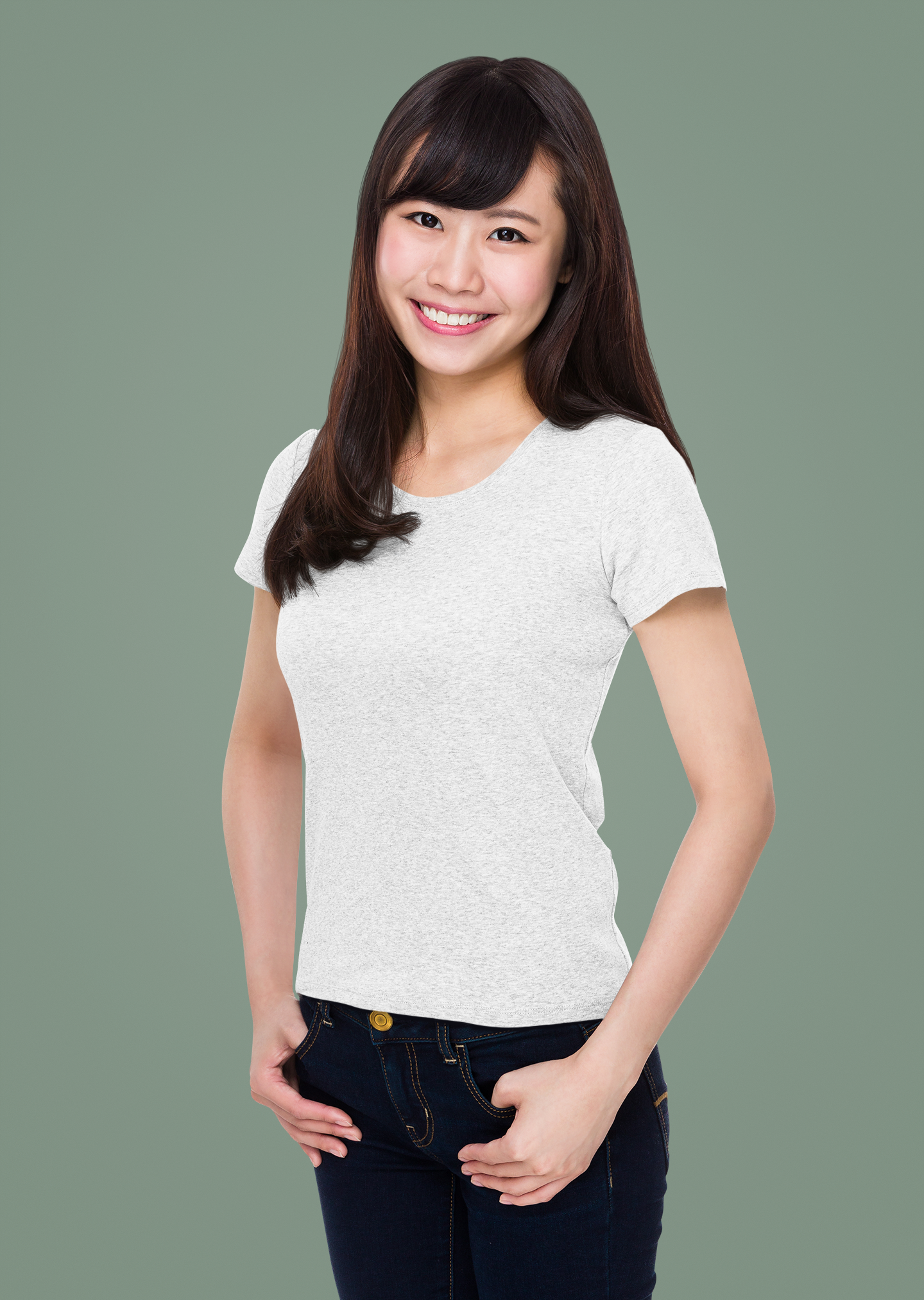 White Platinum 180 GSM Unisex Round Neck