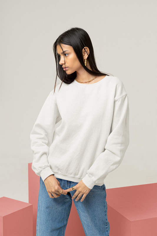 White Snowsoft Unisex Sweatshirt
