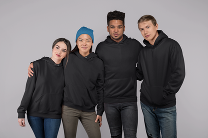 Black Snowsoft Unisex Pullover Hoodie