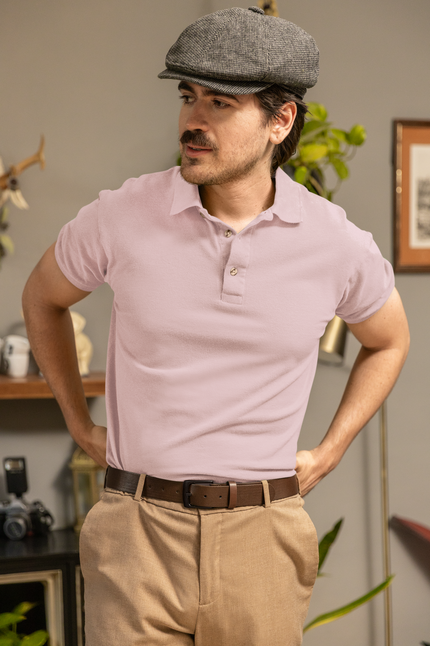 Soft Pink Plus Polo Unisex Polo