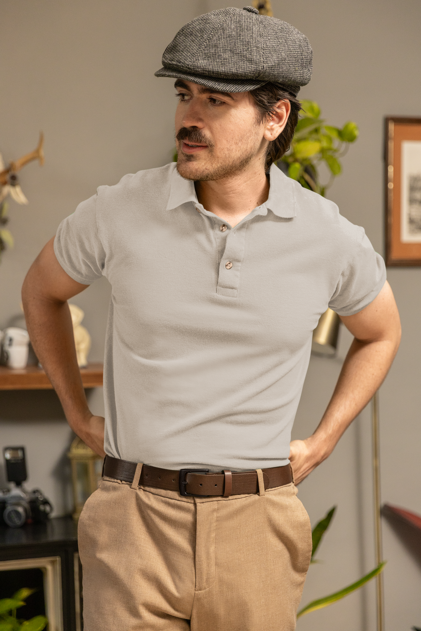 Grey HTR Plus Polo Unisex Polo