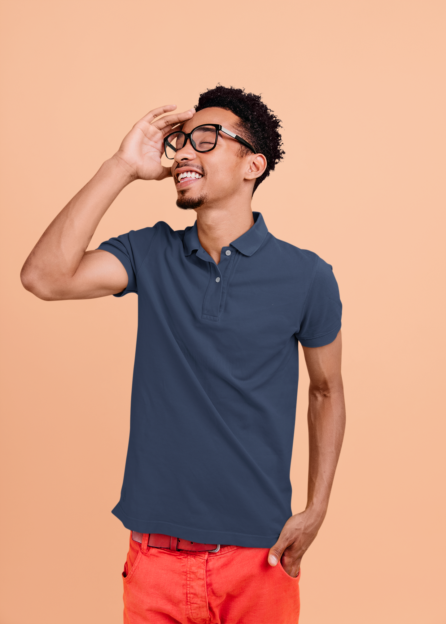 Dark Navy Blue CVC Polo Unisex Polo