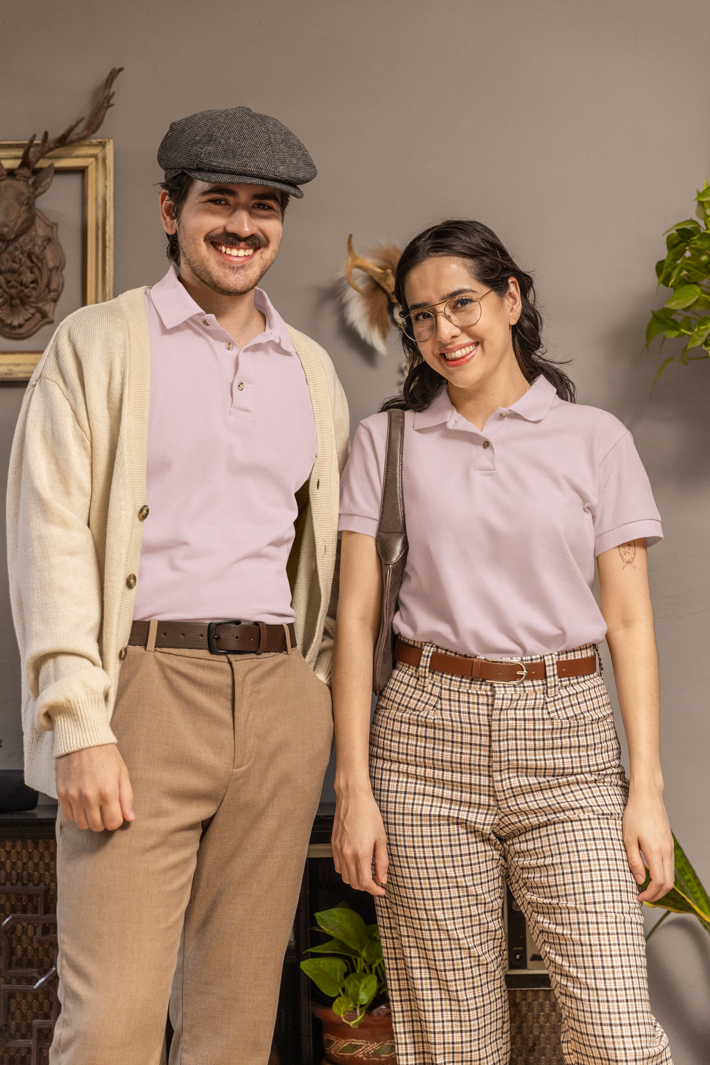Soft Pink Plus Polo Unisex Polo