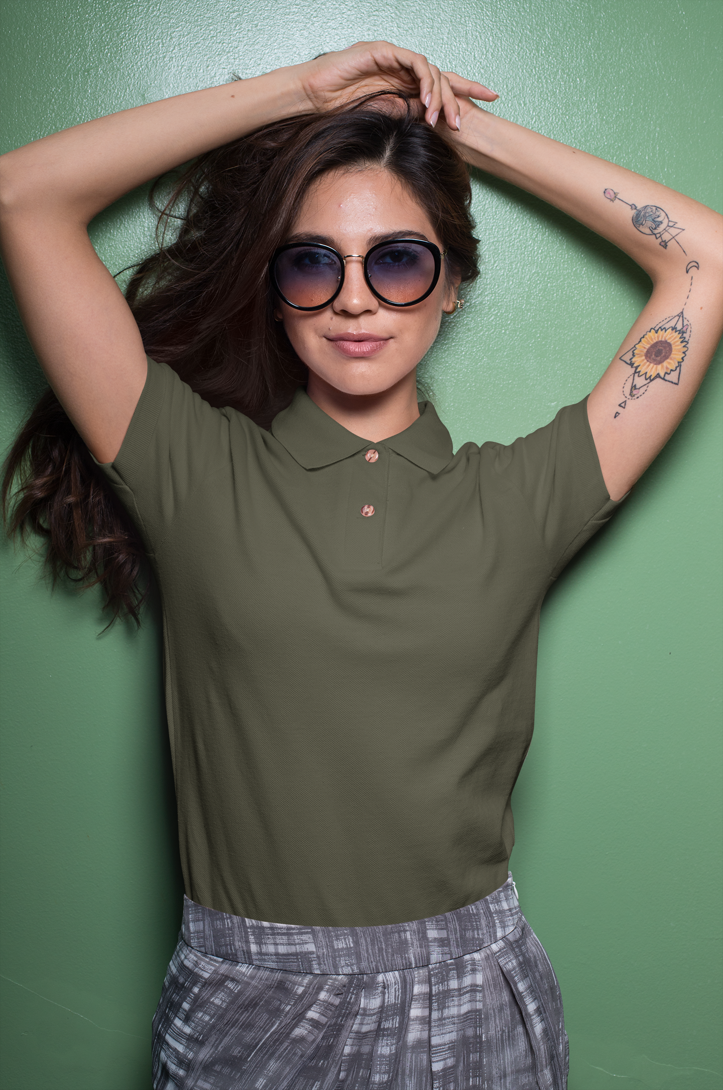Olive Green Executive Unisex Polo