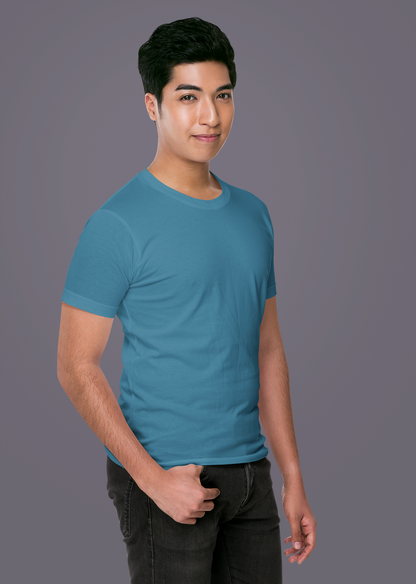 Petrol Blue Premium 160 GSM Unisex Round Neck