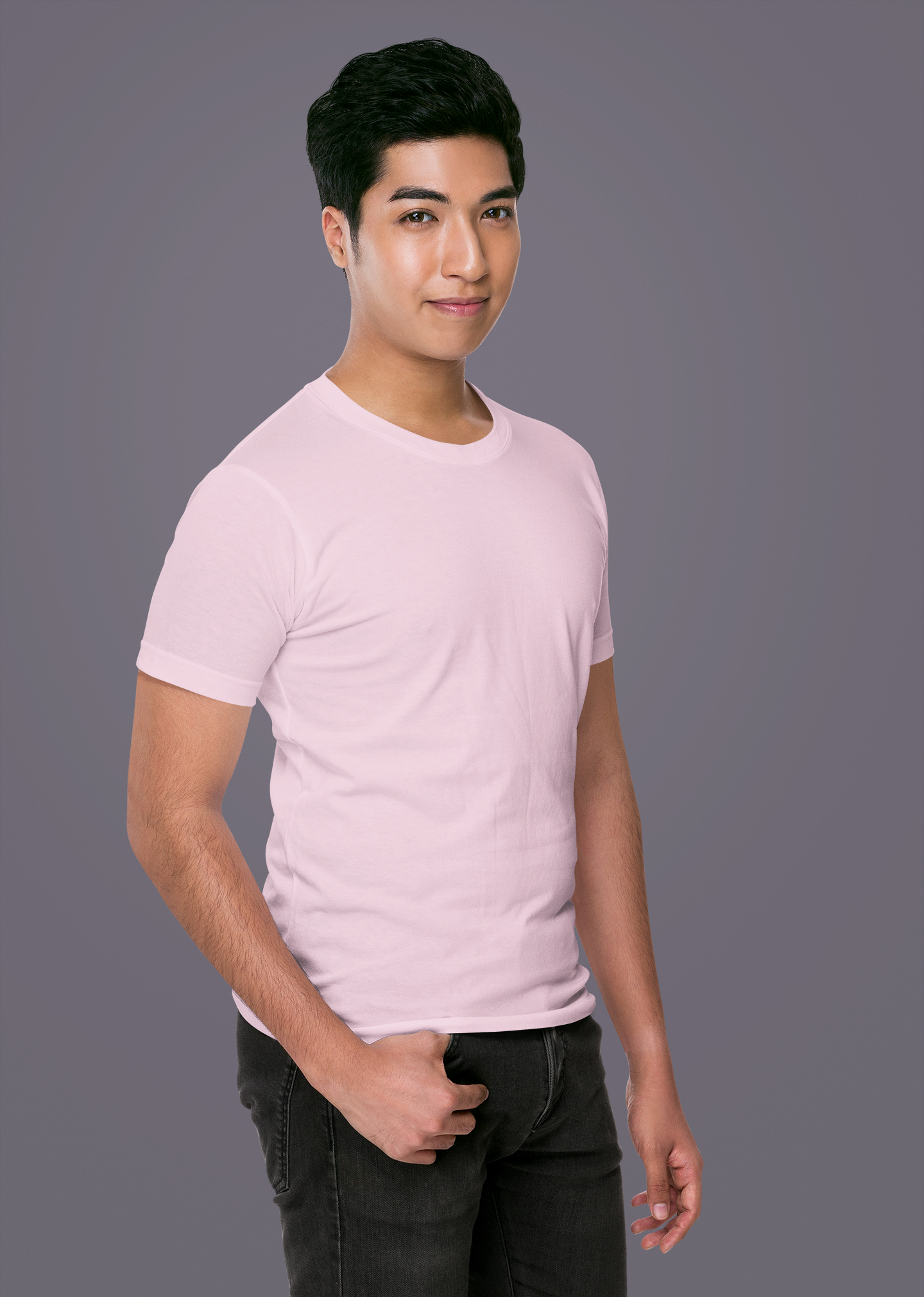 Soft pink Premium 160 GSM Unisex Round Neck