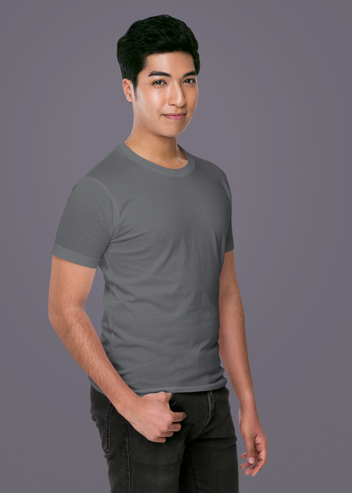 Asphalt Premium 160 GSM Unisex Round Neck