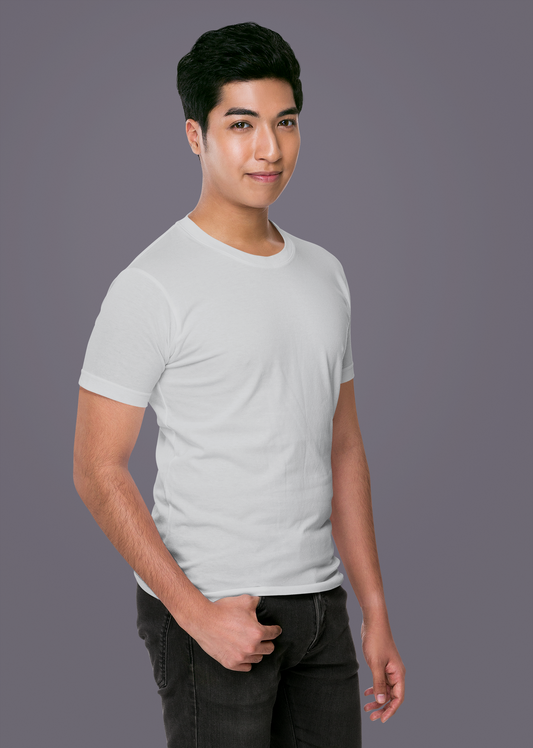 Grey HTR Premium 160 GSM Unisex Round Neck