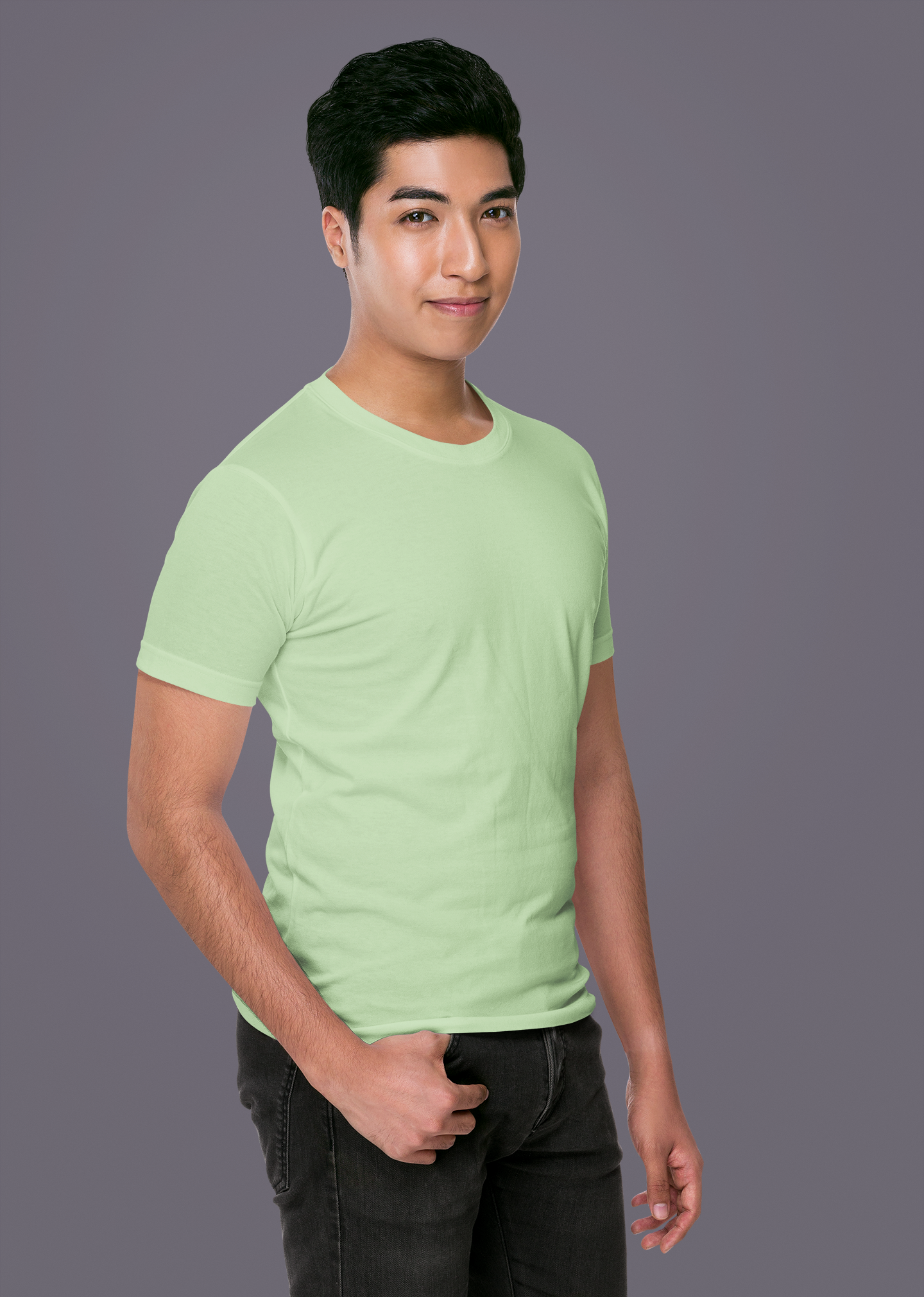 Kiwi Green Premium 160 GSM Unisex Round Neck