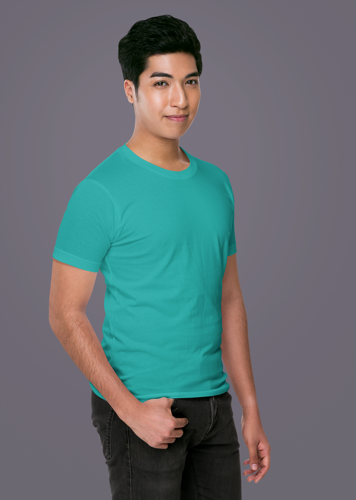 Teal Premium 160 GSM Unisex Round Neck