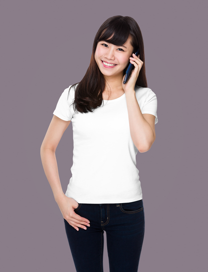 White Platinum 180 GSM Unisex Round Neck