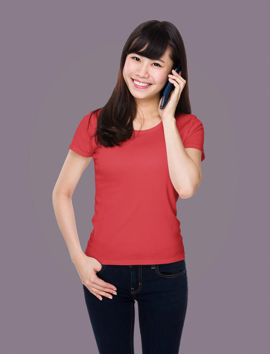 Red Platinum 180 GSM Unisex Round Neck