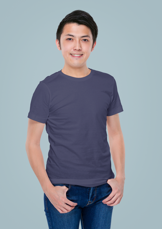 Navy Blue Premium 160 GSM Unisex Round Neck