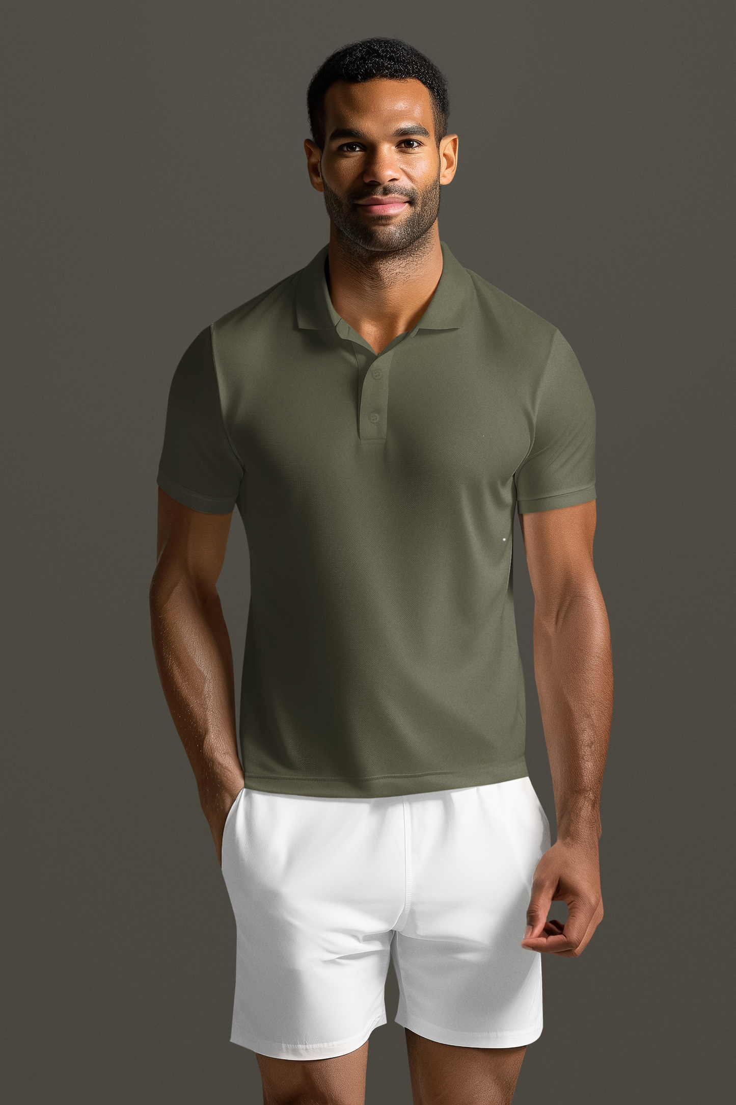 Olive Green Executive Unisex Polo