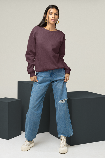 Maroon Snowsoft Unisex Sweatshirt