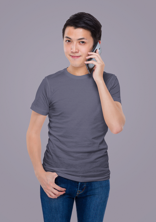 Navy Blue Premium 160 GSM Unisex Round Neck