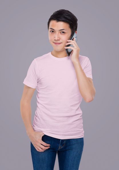 Soft pink Premium 160 GSM Unisex Round Neck