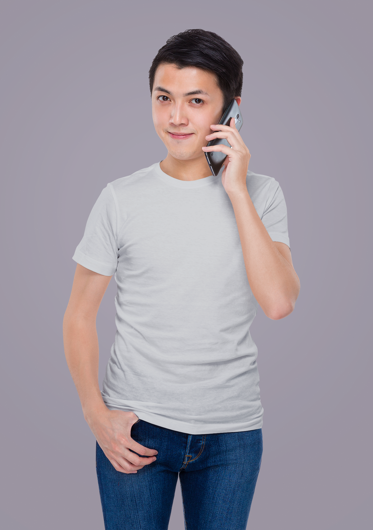 Grey HTR Premium 160 GSM Unisex Round Neck